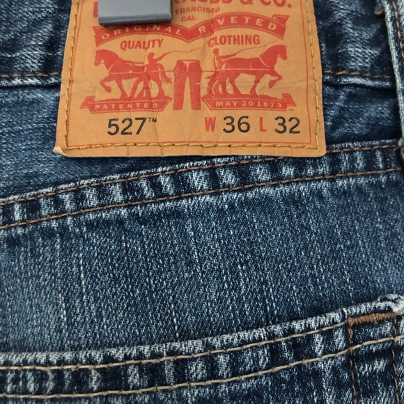 Men's Levi’s 527 Medium Blue Wash - Picture 3 of 3